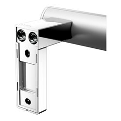 Keuco Dusch-/Wannenhandlauf AXESS 850x650mm, Alu silber-eloxiert/verchromt