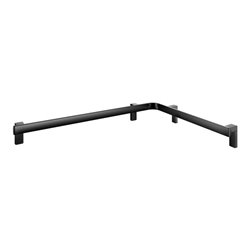 Keuco Dusch-/Wannenhandlauf AXESS 850x650mm, schwarz matt