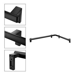 Keuco Dusch-/Wannenhandlauf AXESS 850x650mm, schwarz matt