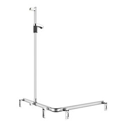 Keuco Duschhandlauf AXESS AL si-el/vc, 850/850mm, m BrSt, re Ausf