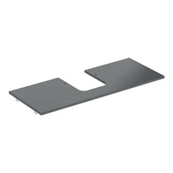 Geberit Waschtisch-Platte One 120x2x47cm, AS mi, SZ, Marmor sw/matt