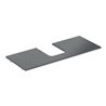 Geberit Waschtisch-Platte One 120x2x47cm, AS mi, SZ, Marmor sw/matt