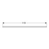 Geberit Waschtisch-Platte One 120x2x47cm, AS mi, SZ, Marmor sw/matt