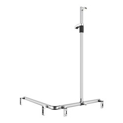 Keuco Duschhandlauf AXESS AL si-el/vc, 850/850mm, m BrSt, li Ausf