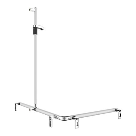 Keuco Duschhandlauf AXESS AL si-el/vc, 1150/850mm, m BrSt, re Ausf