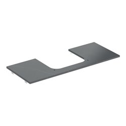Geberit Waschtisch-Platte One 120x2x47cm, AS mi, SZ, Marmor sw/matt