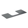 Geberit Waschtisch-Platte One 120x2x47cm, AS mi, SZ, Marmor sw/matt