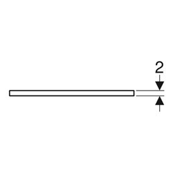 Geberit Waschtisch-Platte One 120x2x47cm, AS mi, SZ, Marmor sw/matt