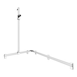 Keuco Duschhandlauf AXESS AL si-el/vc, 1150/850mm, m BrSt, li Ausf