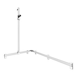 Keuco Duschhandlauf AXESS AL si-el/vc, 1150/850mm, m BrSt, li Ausf