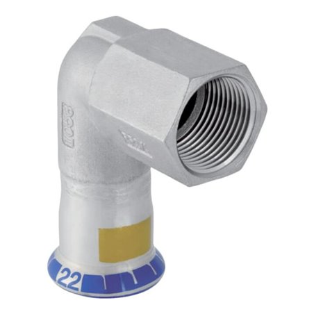 Geberit Gas-Übergangswinkel Mapress d 28xRp 1, 90G, m IG, Edelstahl