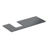 Geberit Waschtisch-Platte One 120x2x47cm, AS L, SZ, Marmor sw/matt