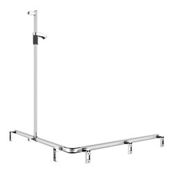 Keuco Duschhandlauf AXESS AL si-el/vc, 1150/1150mm, m BrSt, re AF