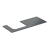 Geberit Waschtisch-Platte One 120x2x47cm, AS L, SZ, Marmor sw/matt