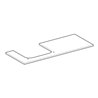 Geberit Waschtisch-Platte One 120x2x47cm, AS L, SZ, Marmor sw/matt