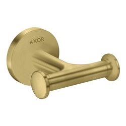 hansgrohe Handtuckhaken Axor doppelt, Wandmontage, brushed brass