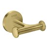 hansgrohe Handtuckhaken Axor doppelt, Wandmontage, brushed brass