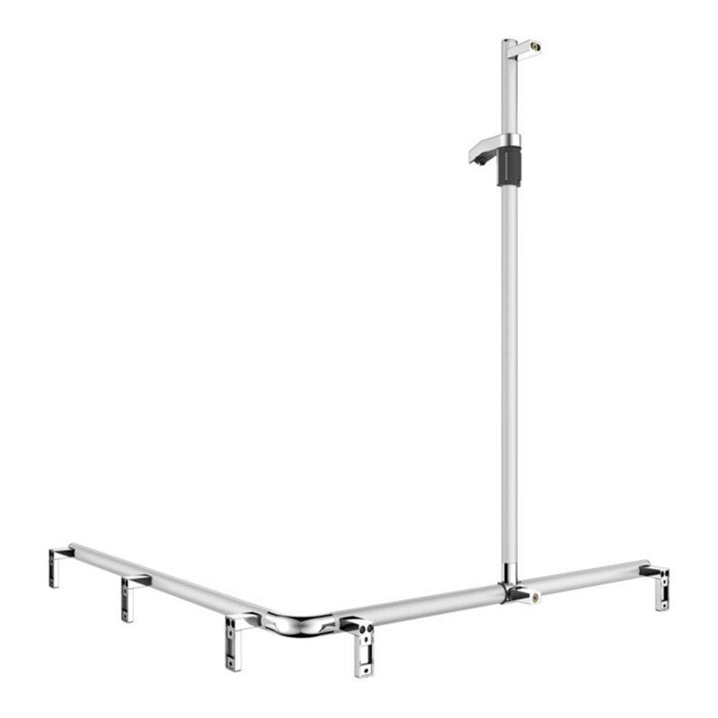 Keuco Duschhandlauf AXESS AL si-el/vc, 1150/1150mm, m BrSt, li AF