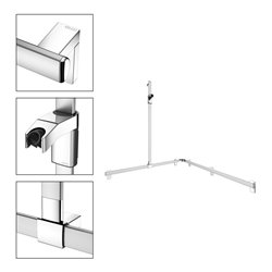 Keuco Duschhandlauf AXESS AL si-el/vc, 1150/1150mm, m BrSt, li AF