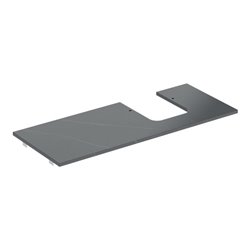 Geberit Waschtisch-Platte One 120x2x47cm, AS R, SZ, Marmor sw/matt