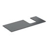 Geberit Waschtisch-Platte One 120x2x47cm, AS R, SZ, Marmor sw/matt