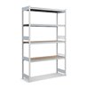 Bito Großfachregal-Set mit 4 Ebenen Spanplatte Grundfeld lichtgrau