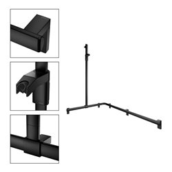 Keuco Duschhandlauf AXESS sw m, 1150/850mm, m Brausestange, li Ausf