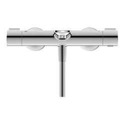 Duravit Wannen-Einhebelmischer Wave AP, Ab- und Umstellventil, chrom