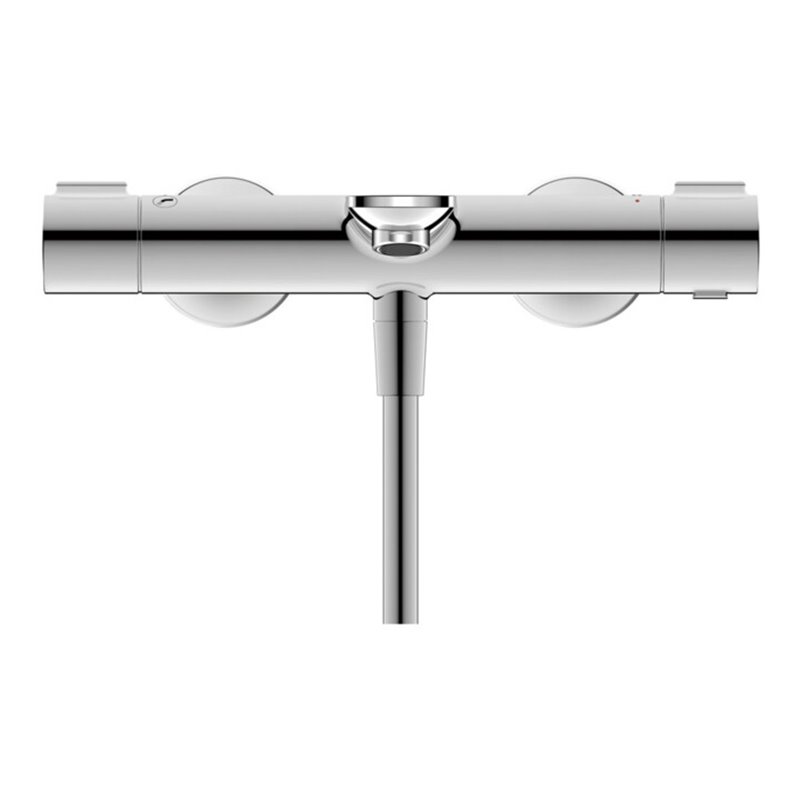 Duravit Wannen-Einhebelmischer Wave AP, Ab- und Umstellventil, chrom