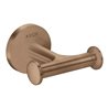 hansgrohe Handtuckhaken Axor doppelt, Wandmontage, brushed red gold