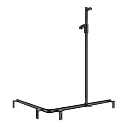 Keuco Duschhandlauf AXESS sw m, 850/1150mm, m Brausestange, li Ausf