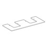 Geberit Waschtisch-Platte One 120x2x47cm, AS 2-f., SZ, Marmor we/ma
