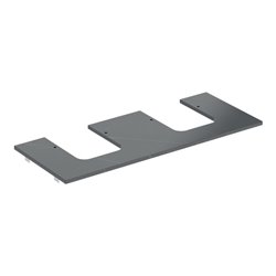 Geberit Waschtisch-Platte One 120x2x47cm, AS 2-f., SZ, Marmor sw/matt