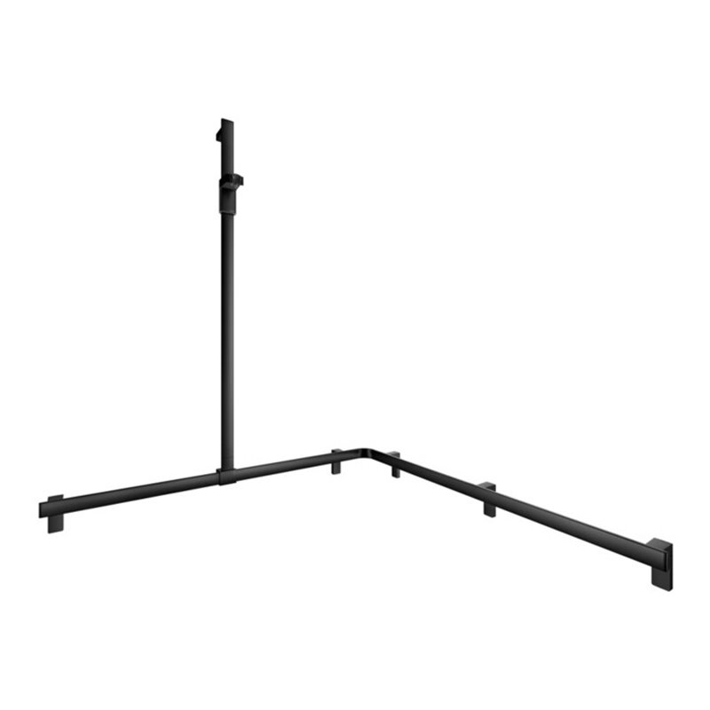 Keuco Duschhandlauf AXESS sw m, 1150/1150mm, m Brausestange, li Ausf