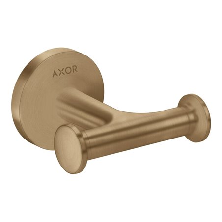 hansgrohe Handtuckhaken Axor doppelt, Wandmontage, brushed bronze
