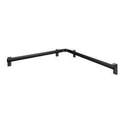 Keuco Dusch-/Wannenhandlauf AXESS 850x850mm, schwarz matt