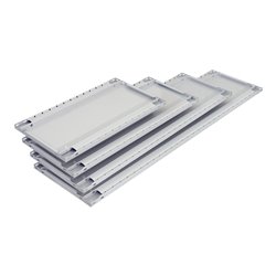 Schulte Zusatz-Fachboden MULTIplus150 RAL 7035 lichtgrau inkl. 4 Schrauben + Muttern und Mittelanschag 600 mm RAL 7035 lichtgrau