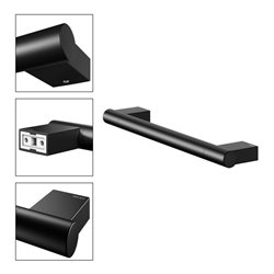 Keuco Haltegriff Plan Breite 351mm, schwarz-matt