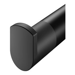 Keuco Handtuchhaken Plan schwarz, mit Türpuffer schwarz