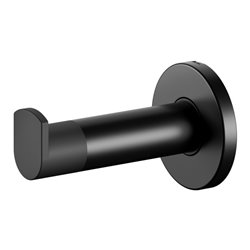 Keuco Handtuchhaken Plan schwarz, mit Türpuffer schwarz