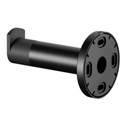 Keuco Handtuchhaken Plan schwarz, mit Türpuffer schwarz