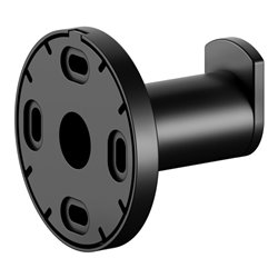 Keuco Handtuchhaken Plan schwarz, 51mm Ausladung