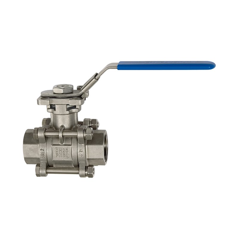 RIEGLER Edelstahlkugelhahn 3-teilig, Baulänge nach DIN 3202-M3