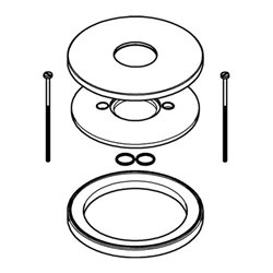 Grohe Rosette und Distanzring 46971 für Essence nickel gebürstet