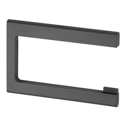 Keuco Toilettenpapierhalter Edition 400 schwarz-chrom geb., schwankbar, offen
