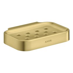 hansgrohe Seifenschale Axor Uni. Circular 127x90mm, Wandmontage, brushed brass