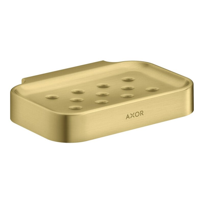 hansgrohe Seifenschale Axor Uni. Circular 127x90mm, Wandmontage, brushed brass