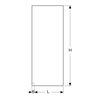 Geberit Duschtrennwand Walk-in 120x200x0,8cm, für Glasanlage, rahmenlos