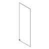 Geberit Duschtrennwand Walk-in 120x200x0,8cm, für Glasanlage, rahmenlos