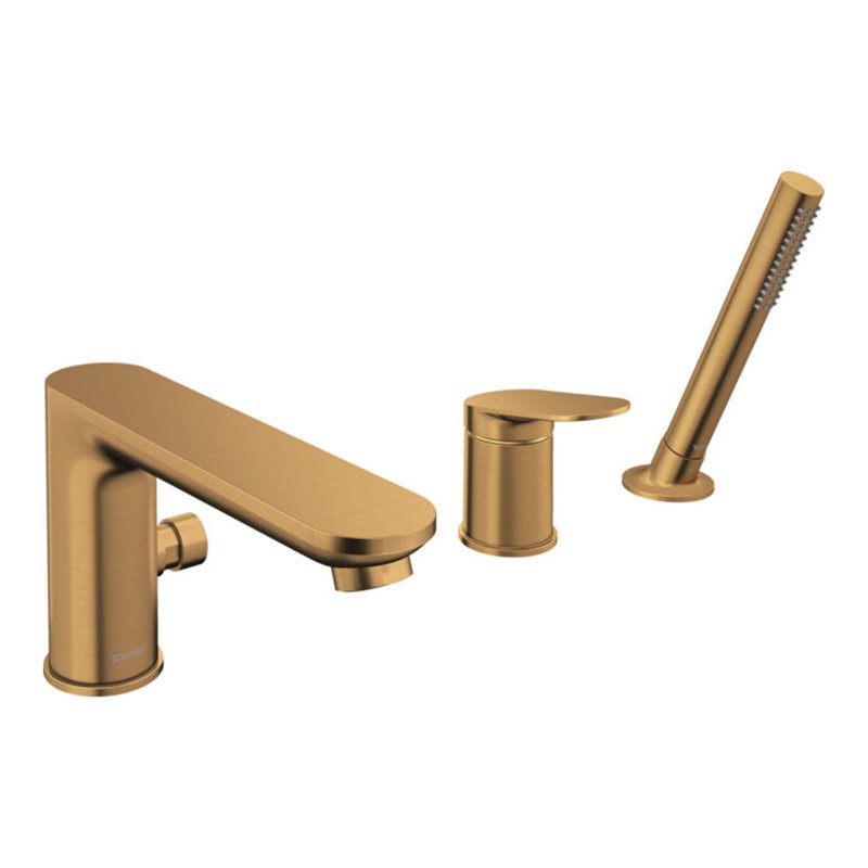 Duravit 3-Loch-Wannenarmatur Wave Bronze gebürstet